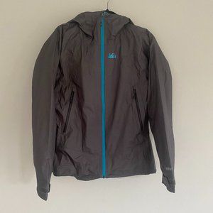 REI eVent waterproof hooded rain shell